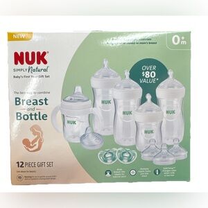 Nuk Simply Natural Breast & Bottles Baby 12pcs Gift Set - NEW